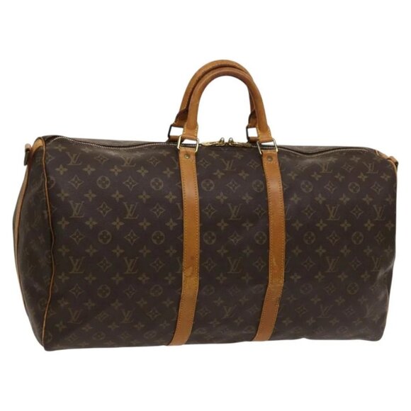 LOUIS VUITTON Monogram Keepall Bandouliere 55 Boston Bag - Picture 1 of 15